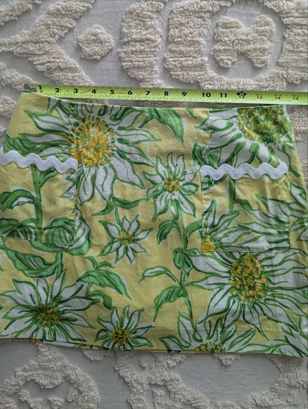 Lilly Pulitzer Gardner Mini Skirt Skort Ric Rac Trim Size 2 Resort Beach Preppy - Picture 8 of 9